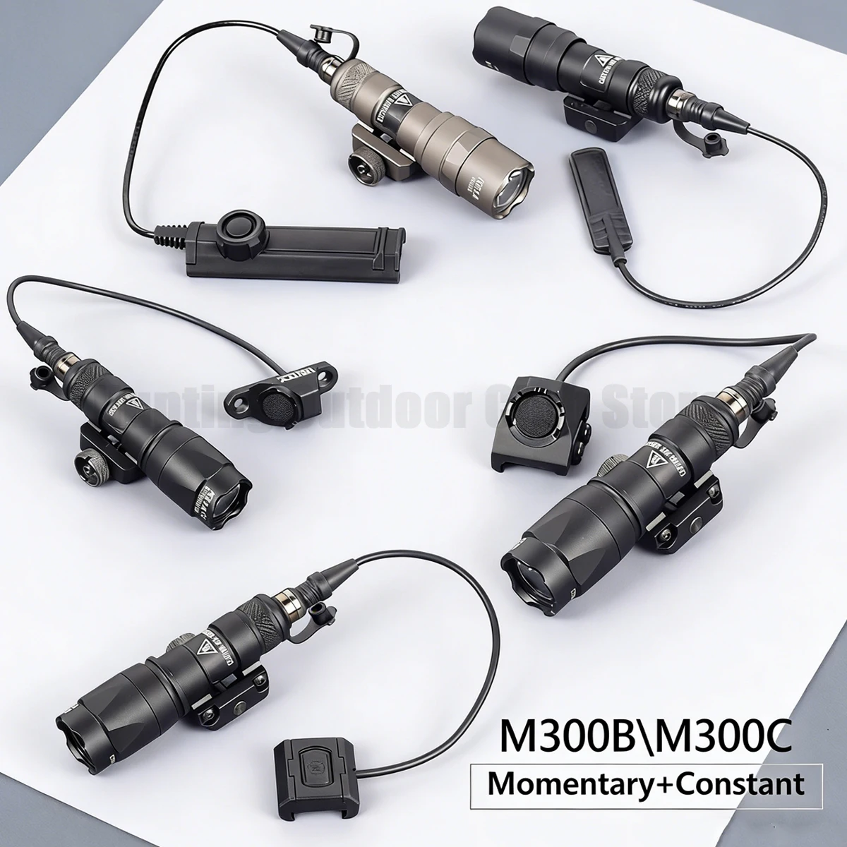 

Hunting Outdoor Tactical Airsoft Surefire M300 M300U UNITY Dual Switch Weapons Scout Powerful Flashlight Fit 20mm Picatinny Rail