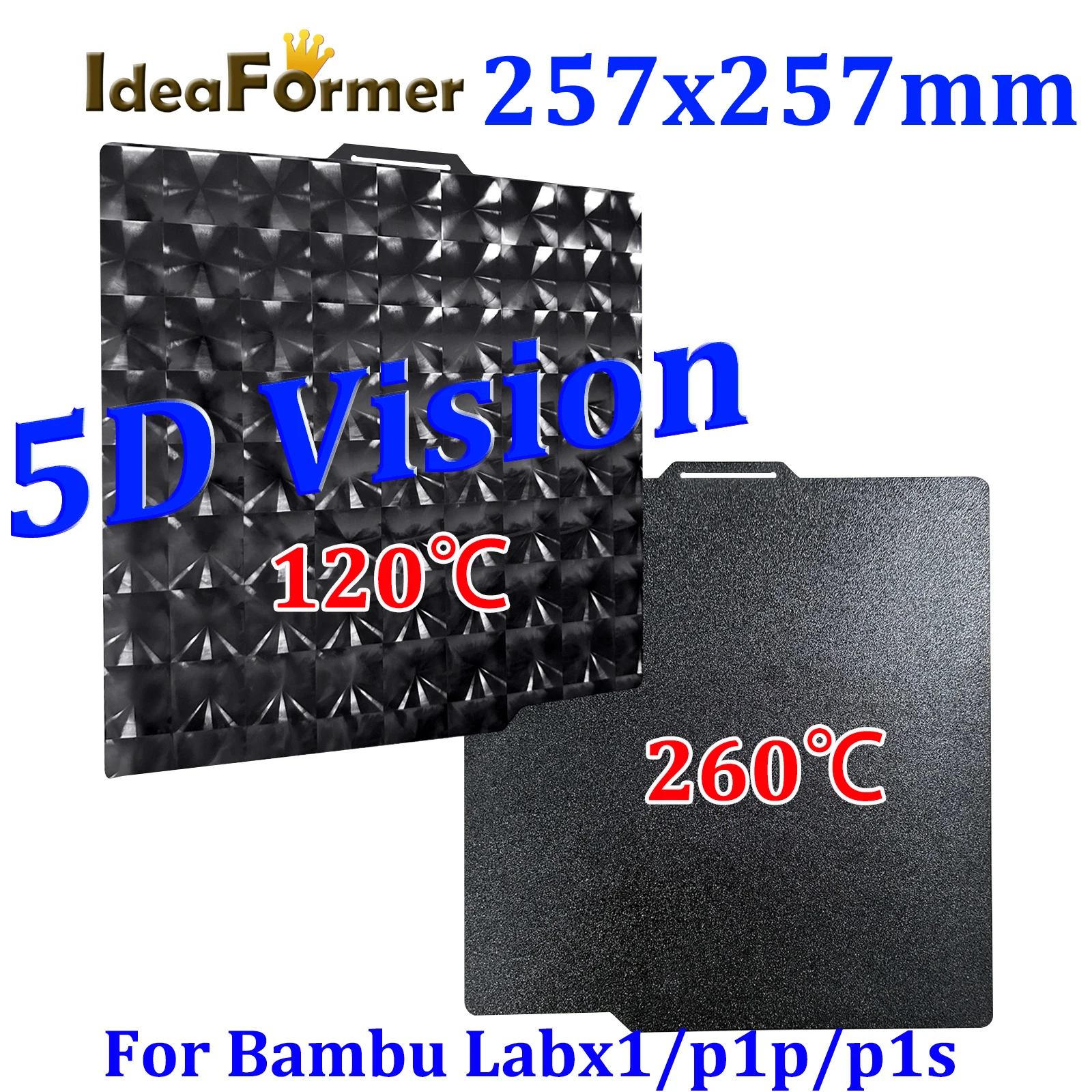 new-5d-ped-pei-for-bambu-lab-magnetic-bulid-plate-sheet-smooth-ped-upgraded-black-texture-pei-bed-for-bambu-lab-p1p-x1-x1c-p1s