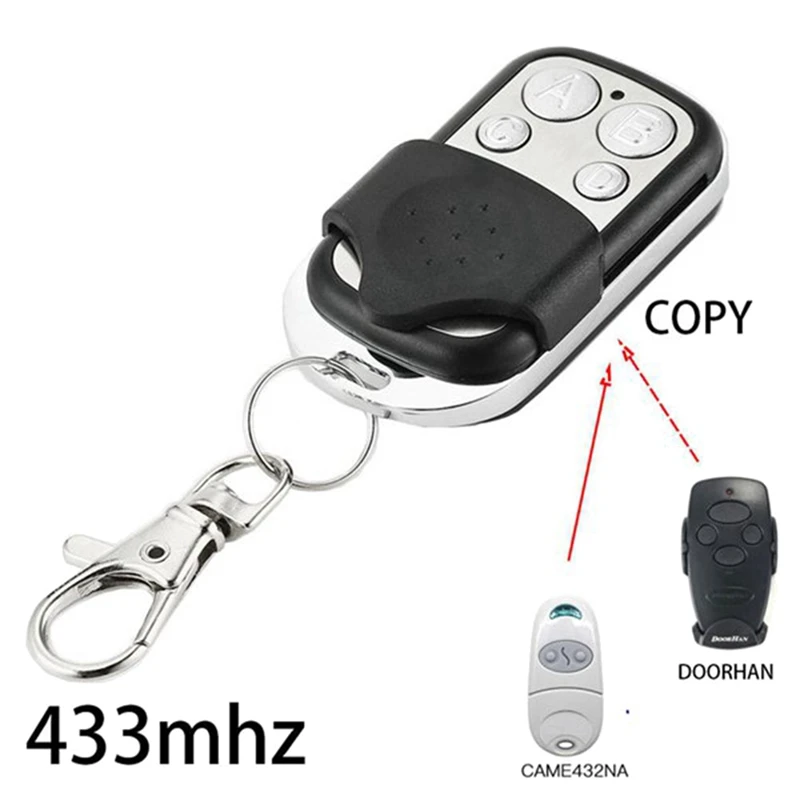 433Mhz 4 Buttons Remote Control 4CH Car Key Garage Door Opener Remote Control Electronic Gate Control Duplicator