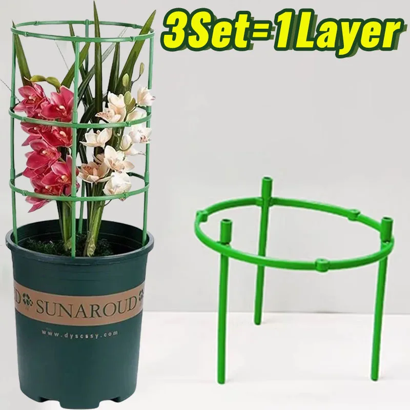 Support pour plantes vertes, cadre de Pile, Arrangement de serre, tige fixe en demi-cercle, plantes 