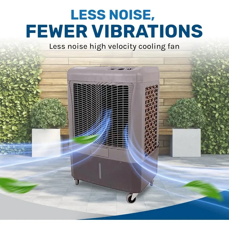 Swamp Coolers-Refroidisseur d'air par évaporation avec ventilateur à 3 vitesses, refroidisseur d'eau, 3100 CFM, MCino M, couverture reproductrice de 950 pieds