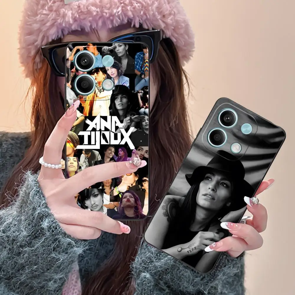 Ana Tijoux حافظة هاتف محمول لهاتف Xiaomi Redmi Note 14 13 12 11 S Pro Plus 4G 5G غطاء طباعة ملون فاخر جميل #3