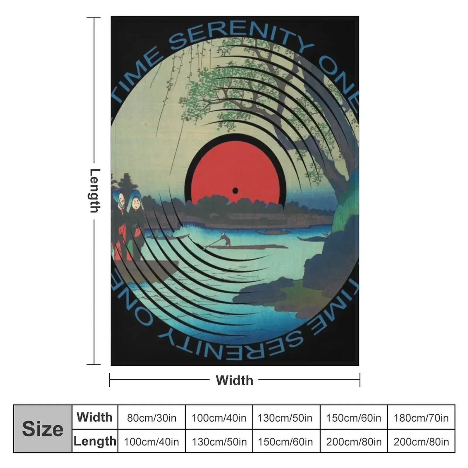 Sobriety Serenity One Day At A Time AA Sober River Throw Blanket Flannel Fabric Large Blankets