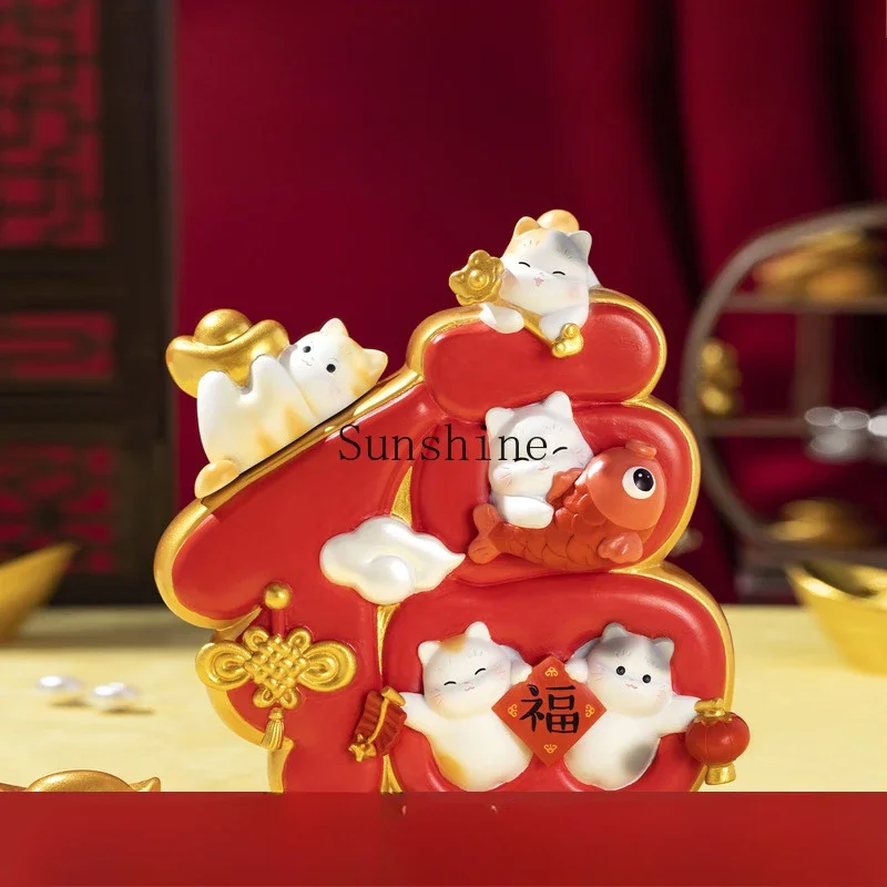 

Gong Mao gives Fu character home decoration, cultural and creative New Year's housewarming birthday gift