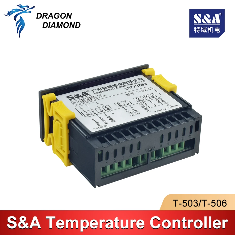 Controlador de temperatura S & A, pantalla T-503A T-506B T-506A para enfriador de agua industrial CW3000 CW5000 CW5200