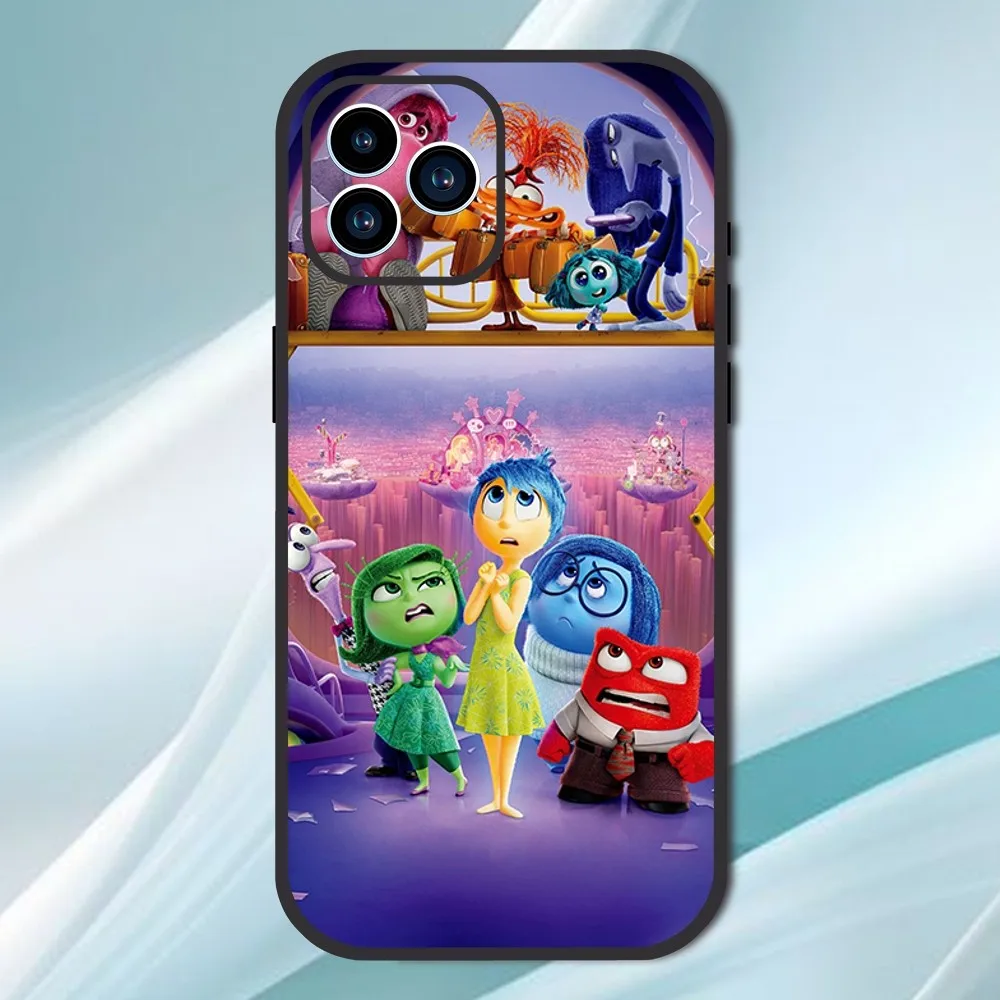 Miniso disney i-inside out 2 telefon hülle für iphone 13 12 11 14 15 pro xs max xr x 8 7 6s 6 plus se soft back case