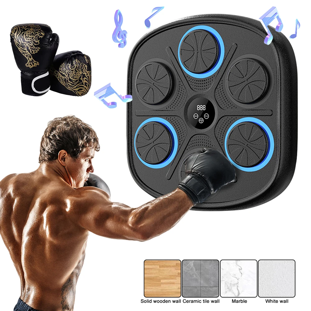 Smart Music Boxing Machine Adult/Children Sport Boxing Trainer BT Link Boxing Target Workout Machine Exercise Punching Equipment