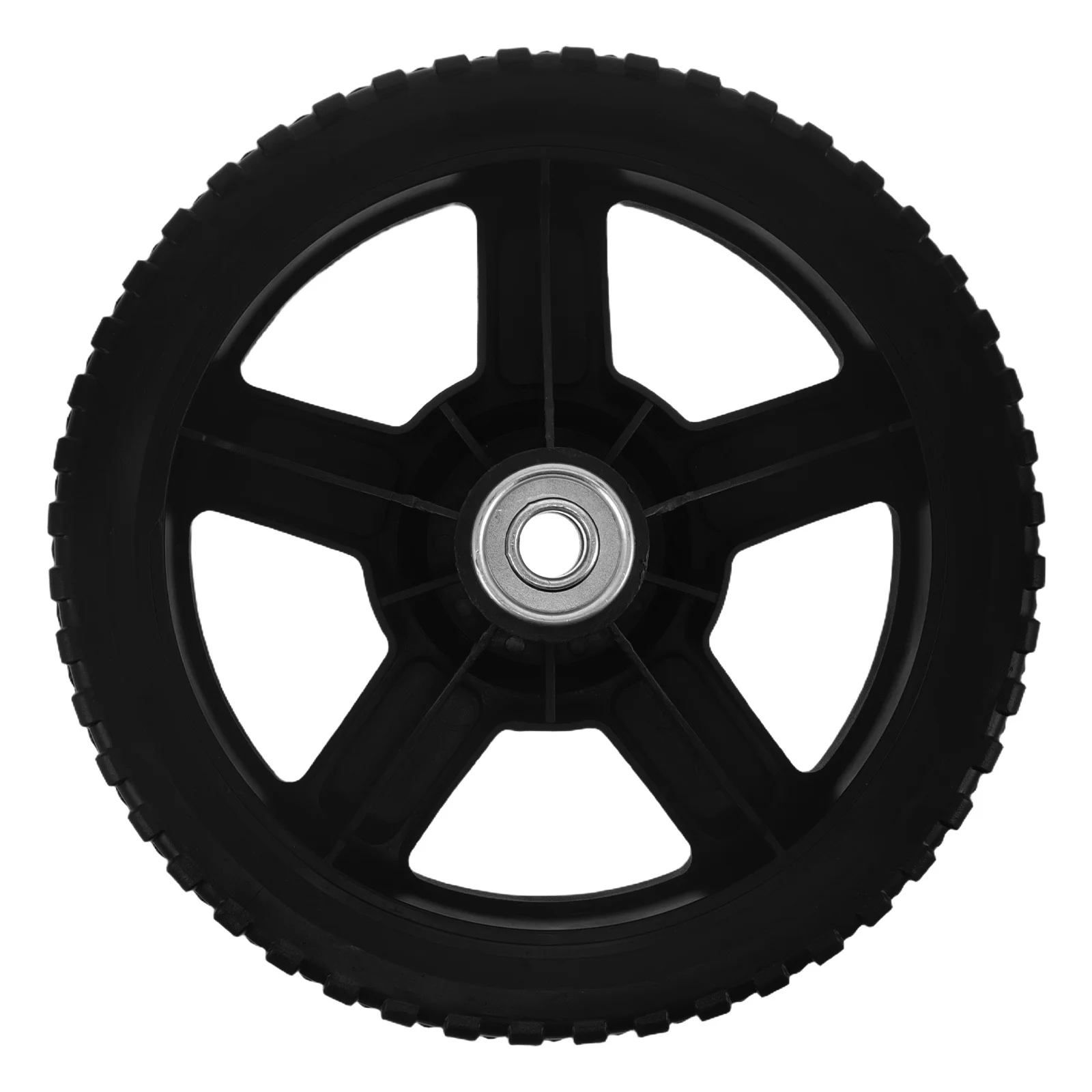 

Lawn Mower Wheels 8 Inch Replacement Plastic Rubber Universal Wheel For Push Mower Deck Cart Support High Load Capacity