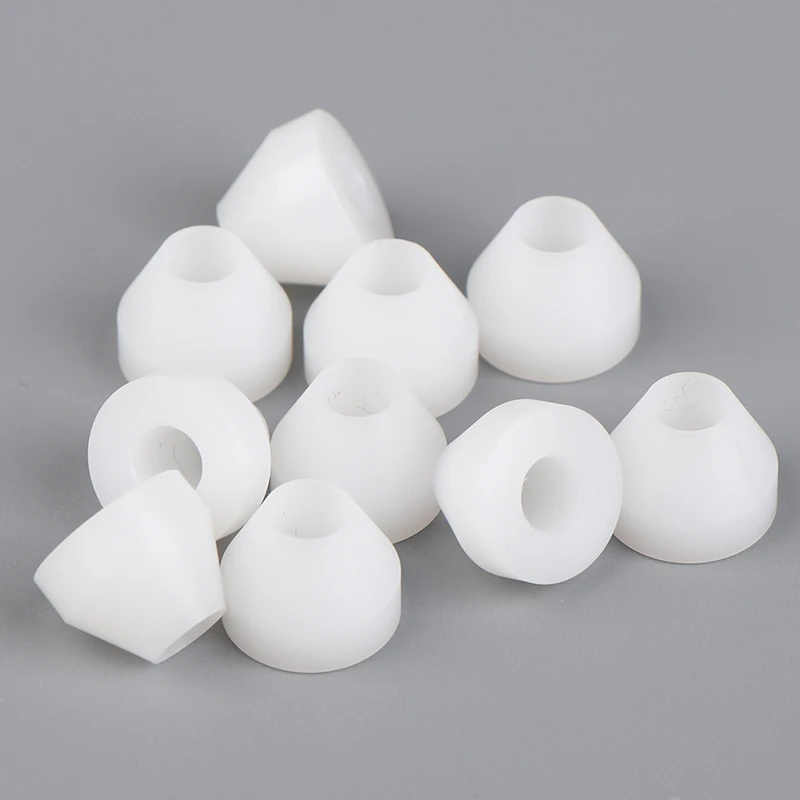 10PCS PE Plastic White Pen Bushings Non-Stick Durable Pen Bushings Synthetic Bushings For CA Finishing Pen Turning
