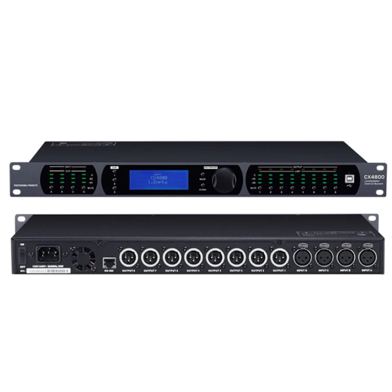

Professional Audio Processor CX4800 96kHz Sampling Rate DSP Audio Equipment Metal Shell