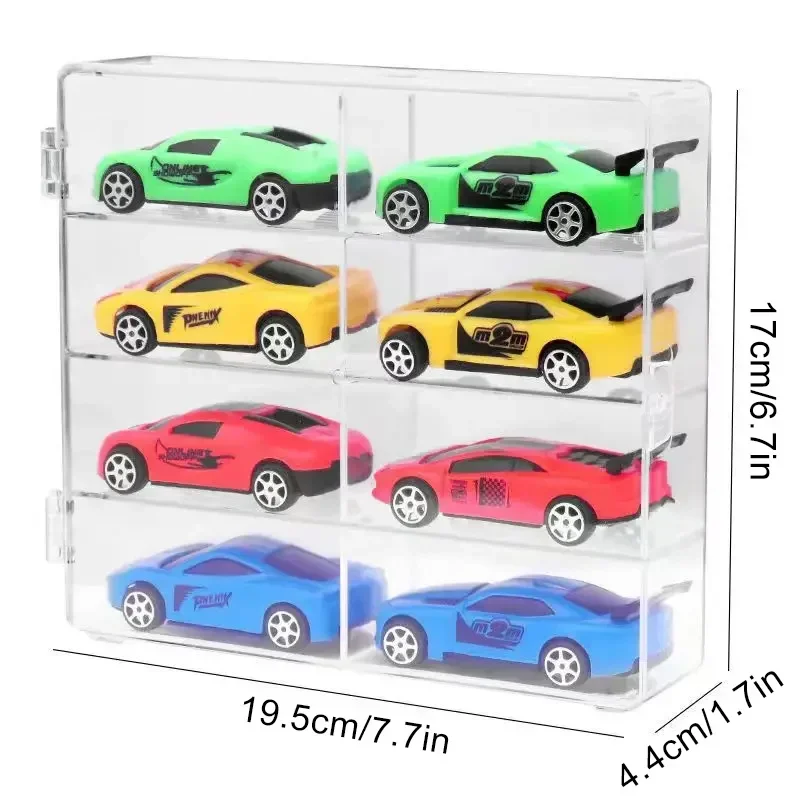 Vitrina Para Coches A Escala 1/64 – Estuche De Exhibición Apilable A Prueba De Polvo, Lote De 10 Unidades