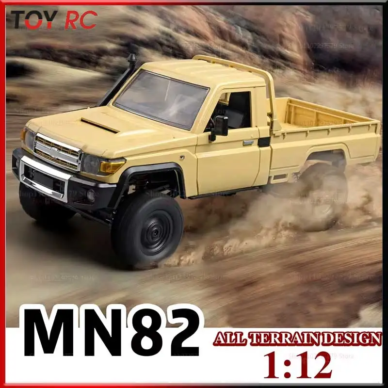 

Mn82 Upgraded Pro Off-Road 4wd Pickup Truck 1:12 Scale Rc Car With Headlights 2.4g Remote Control Toy Gift For Kids Outdoor Play