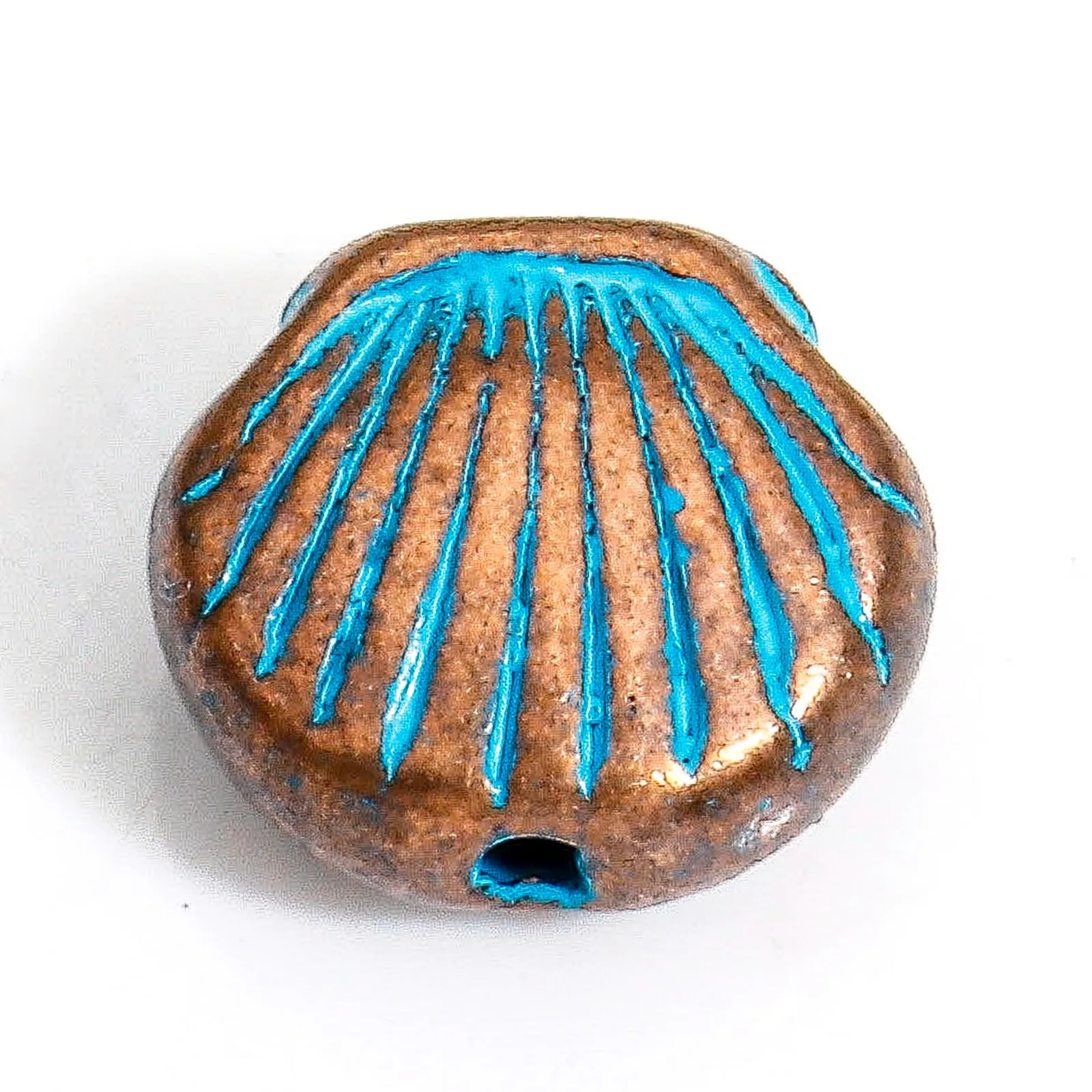 30 Stück Zink basis Legierung Ozean Schmuck Spacer Perlen für DIY Charm Schmuck machen antike Kupfer blau Stern Fisch Meerjungfrau Patina – Detail 8