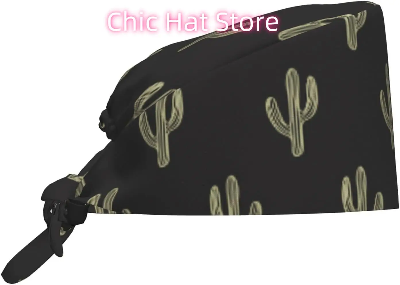 bone-esfoliante-de-flores-abstratas-de-cacto-bones-de-trabalho-de-limpeza-ajustaveis-de-leopardo-com-faixa-de-suor-respiravel-chapeus-com-amarracao-nas-costas