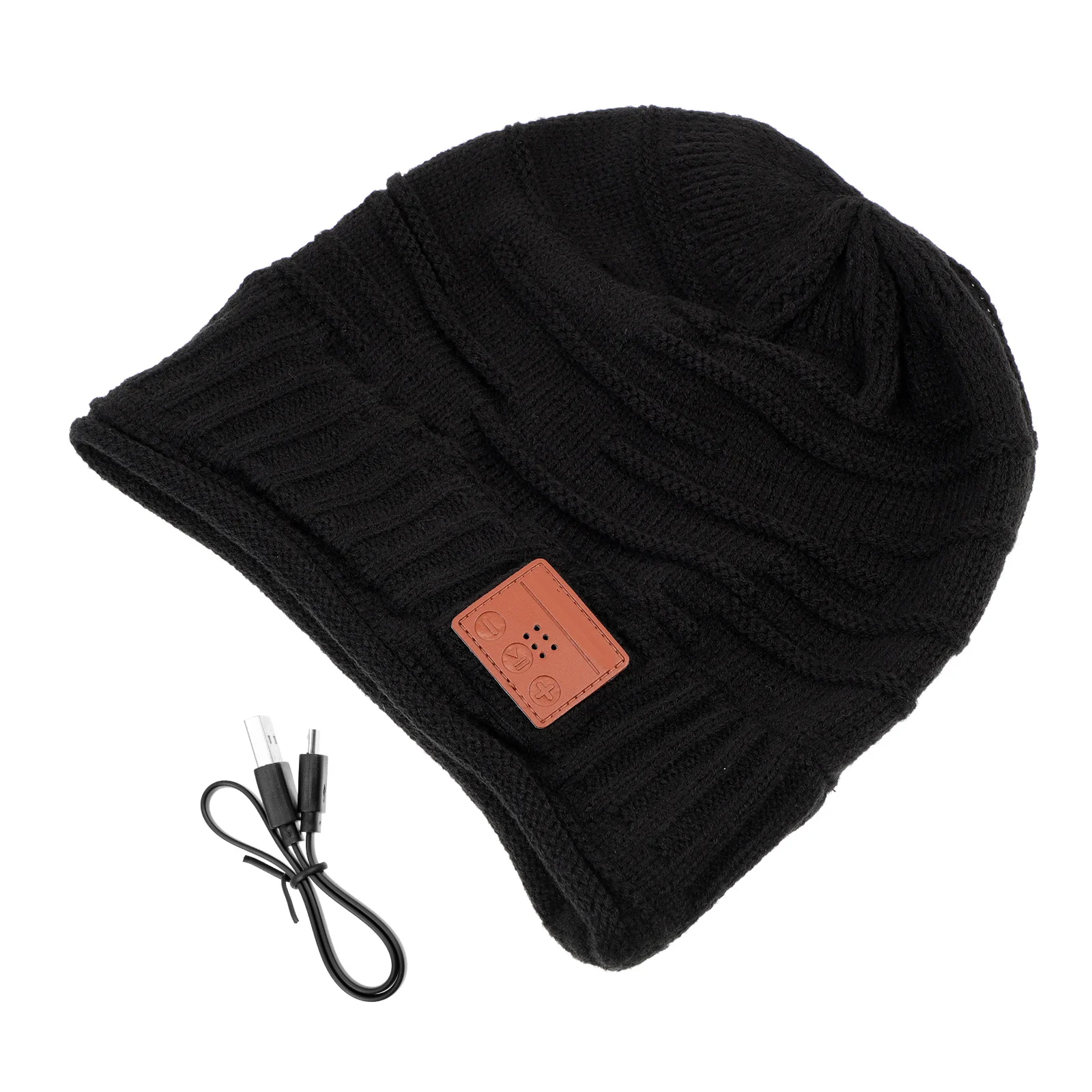 

Knitted Hat Winter Warm Headphone Hat with Premium Sound Quality for Outdoor Sports Music Lovers Clear Call Long