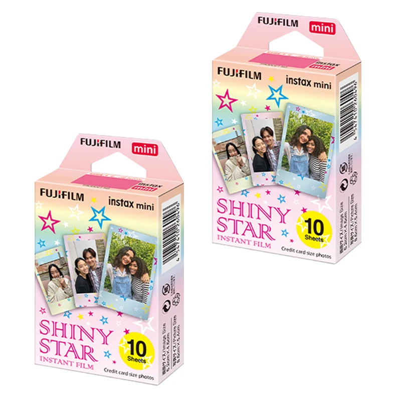 10/20/30Sheets Fujifilm Shiny Star Instax Mini Color Film Photo Paper For Fuji Mini 12 8 9 7s 25 26 70 90 Instant Camera SP-1 2