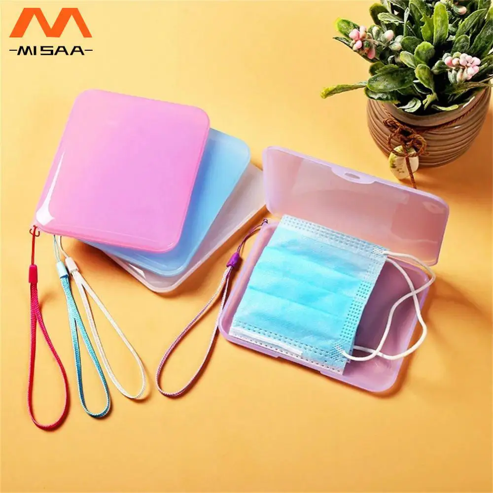 Transparent Mask Storage Box Durable Easy To Carry Innovative Bestseller Versatile Must-have Secure Mask Holder Portable Secure