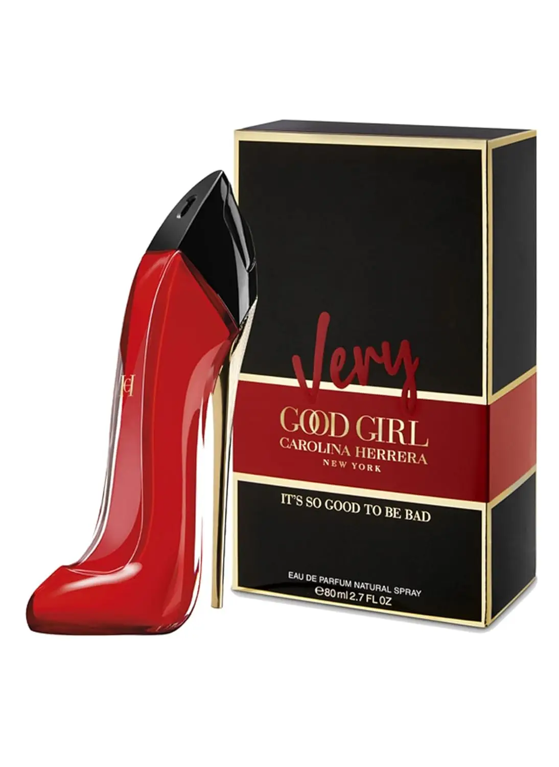 Carolina Herrera Very Good Girl Eau De Parfum 80ml - عطر زهري فاكهي يدوم طويلاً للجنسين، هدية فاخرة لعيد الميلاد