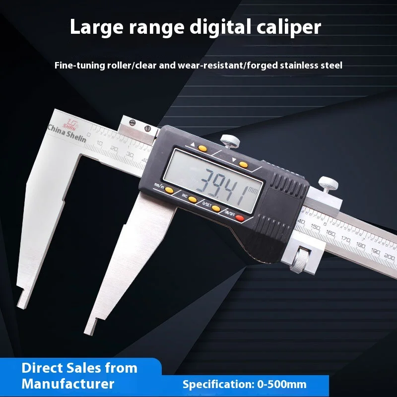 

Directly supplied by the manufacturer: Stainless steel high-precision industrial electronic digital vernier caliper, 500MM