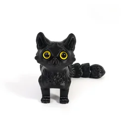3D Printed Articulated Cute Cats Home, Room, Car Decorations, Desktop Decorations