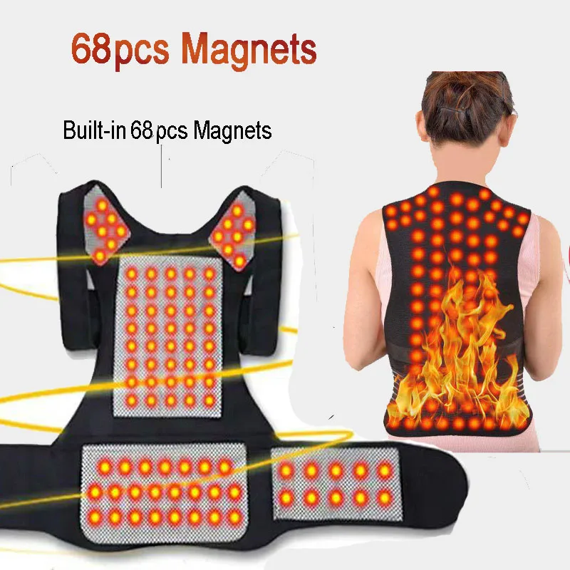 

Self-heating 68 Magnetic Therapy Belt Waist Back Posture Corrector Spine Lumbar Brace Back Support Waist Belt Back Pain Reliever