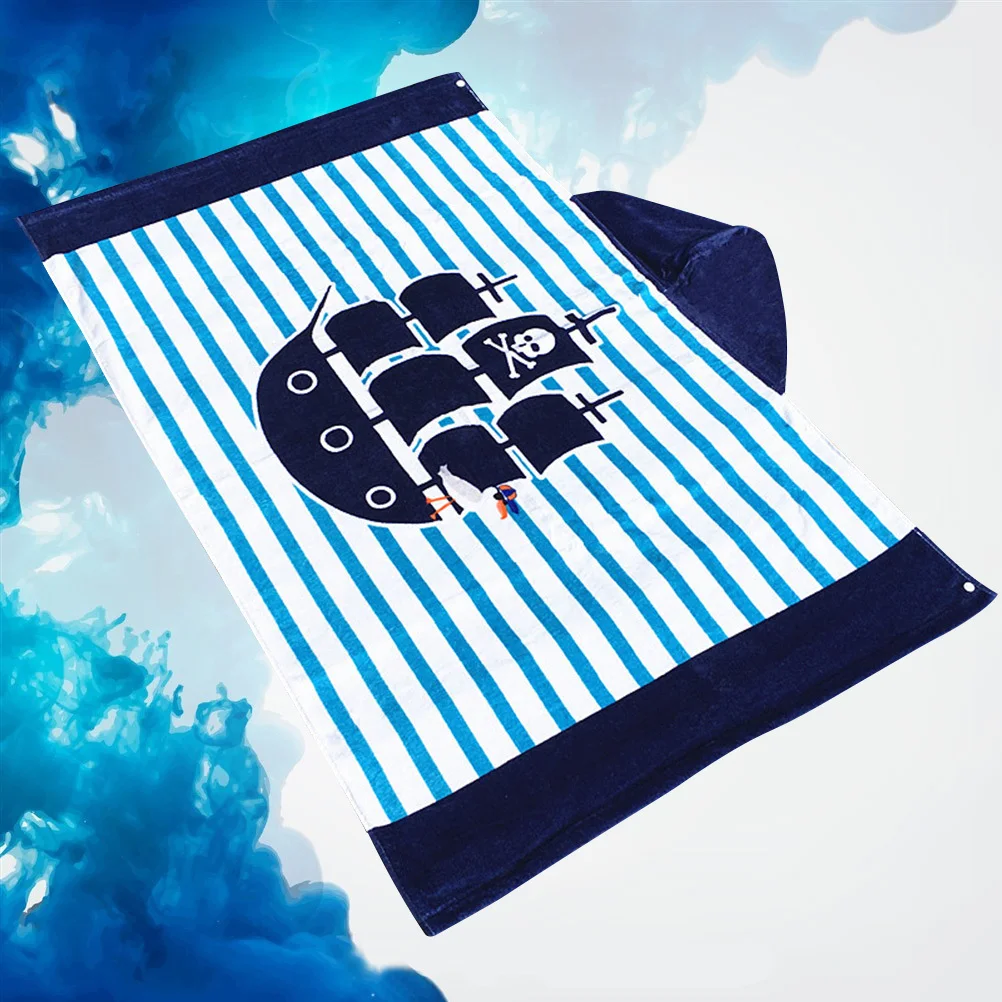 Asciugamano con cappuccio Bambini Bambini Bagno grande in cotone Avvolgimento da spiaggia ad asciugatura rapida Accappatoio con cappuccio per bambini Grafica dei cartoni animati