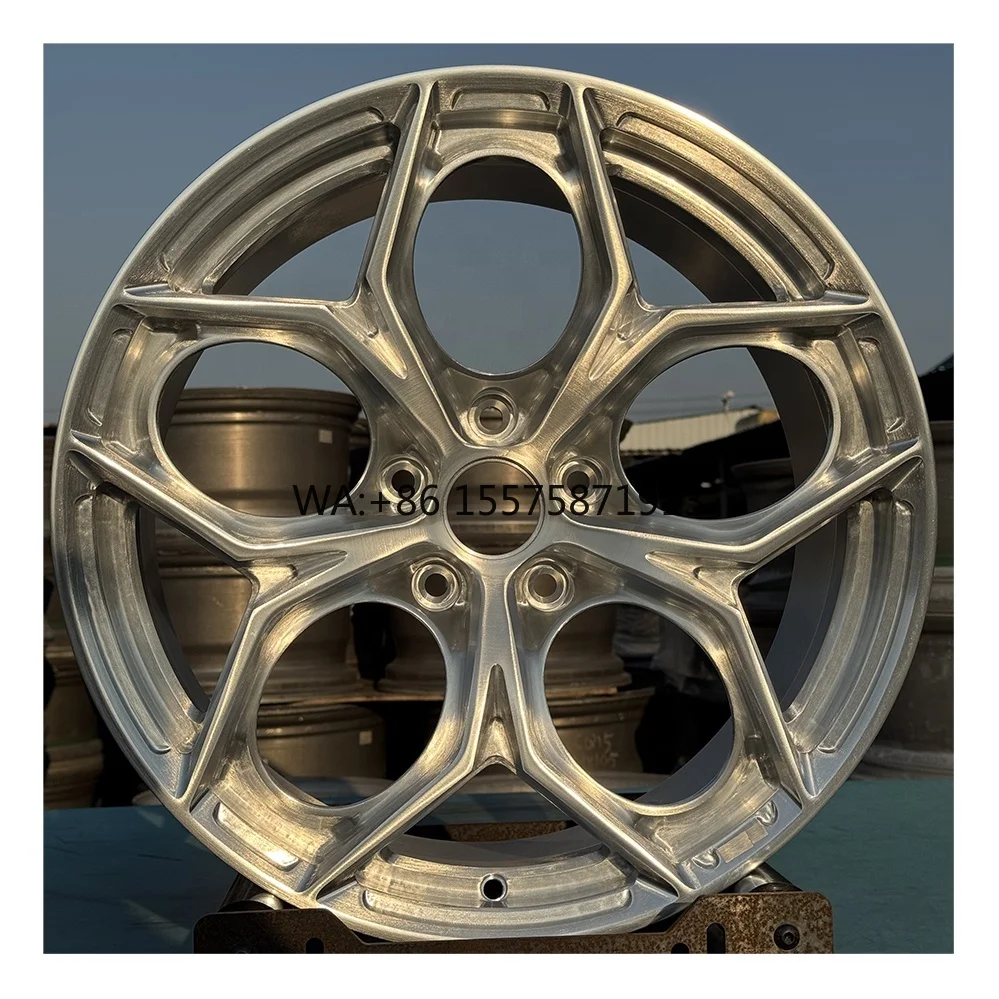 

Wheel 21 22 23Inch Forged Monoblock Wheel Custom Brushed Gold 6061-T6 Alloy Car Wheels For BMW Mercedes Audi Porsche Land Rover