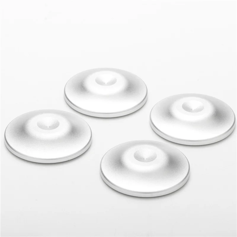 FULL-8PCS Piedini per altoparlanti per amplificatore Cuscinetti per punte Altoparlanti di ricambio Amplificatore Piedini per registratore Argento