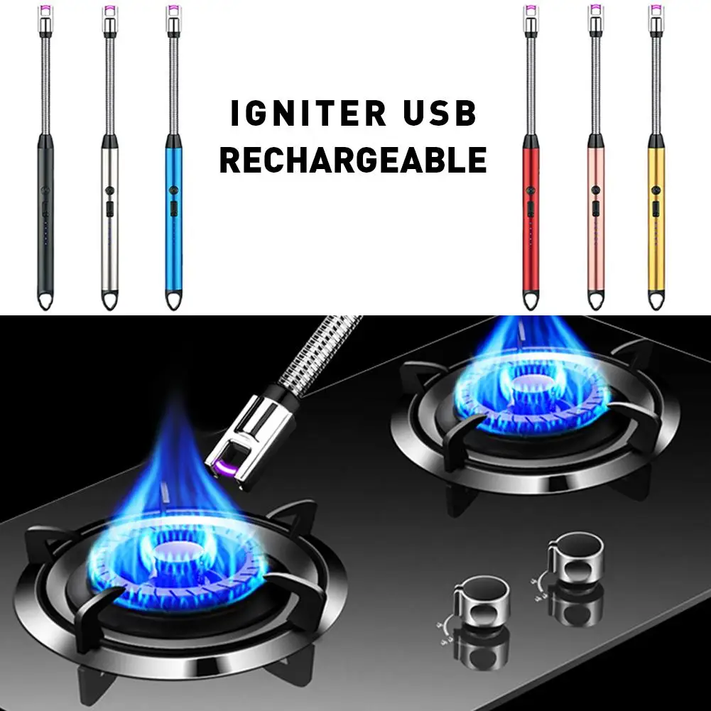 Multi-function Electric Arc Lighter Portable Flameless Lighter Camping Flameless Igniter Lighting Accessories For Campers R0B2