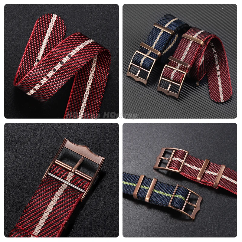 20 مللي متر 22 مللي متر قماش حزام الساعات ل رولكس ل Seiko النايلون حزام الرياضة مريحة استبدال سوار العسكرية قسط معصمه