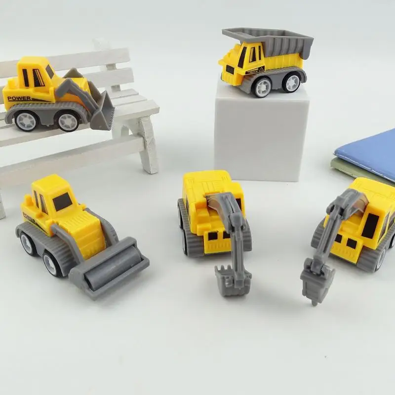 Construction Vehicles Toy Set Mini & Friction Powered Car Carrier Vehicle Set Creative & Realistic Friction Powered Toys