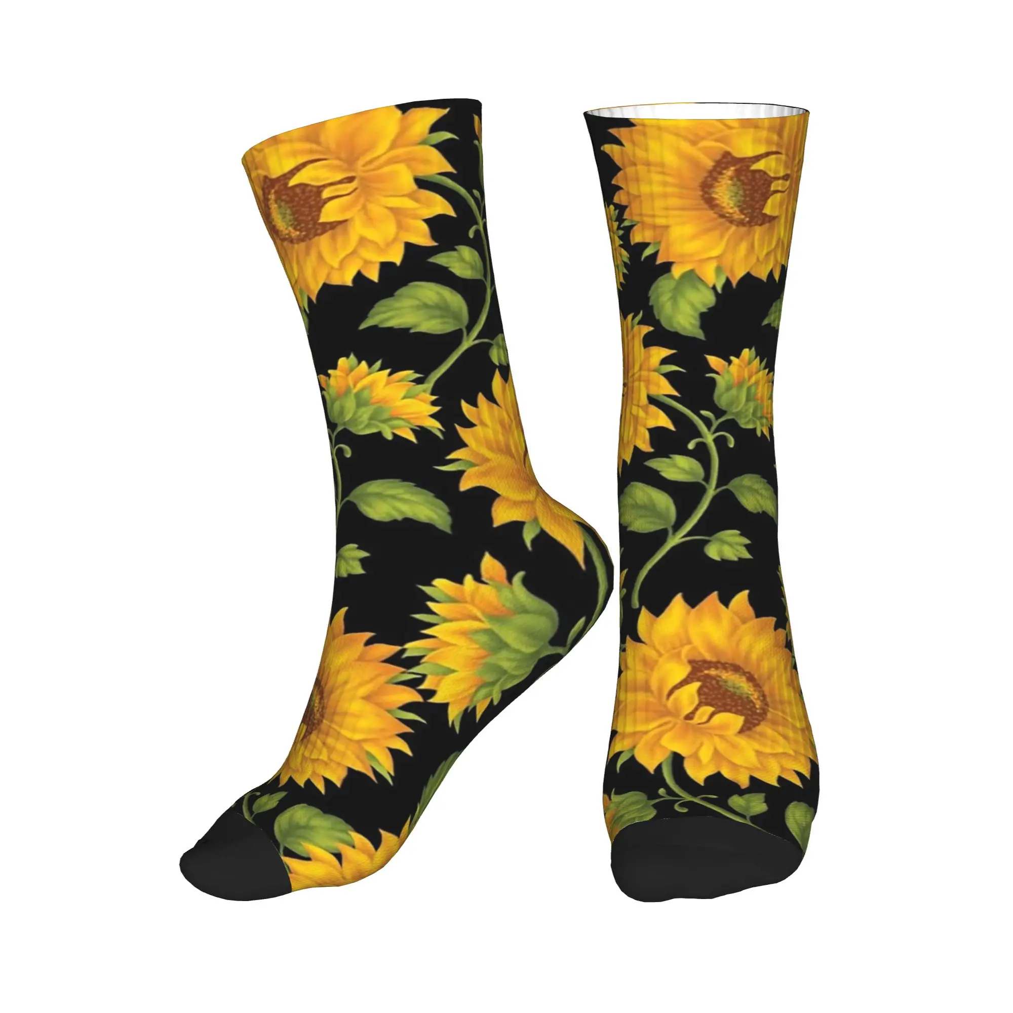 

Носки All Seasons Sunflower Sport Middle Tube Socks, высококачественные носки средней длины, забавные носки для мужчин и женщин