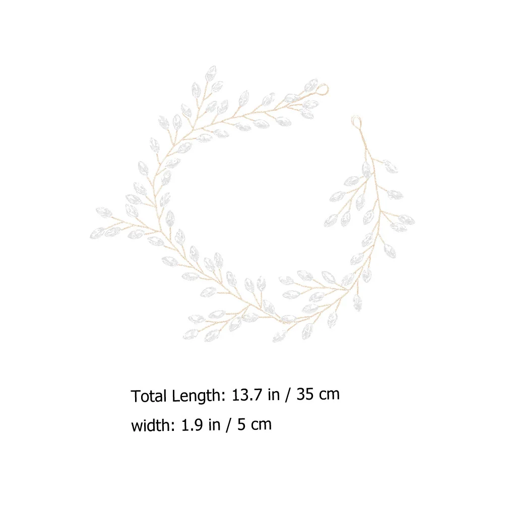 

Vine Rhinestone Bridal Headpiece Wedding Hair Pieces Head Piece For Brides Soft Chain Hair Accessories