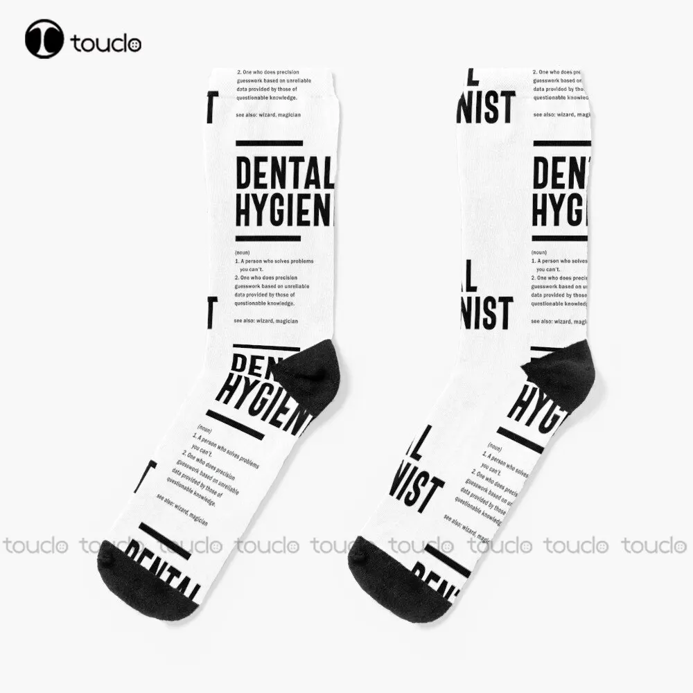 Dental Hygienist Profession Occupation Job Gift Socks Socks Women Personalized Custom Unisex Adult Teen Youth Socks Custom Gift