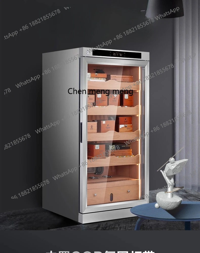 

Cigar Cabinet Small Cannon Compressor Constant Temperature and Humidity Cedar Wood Household Box Humidifier Cabinet