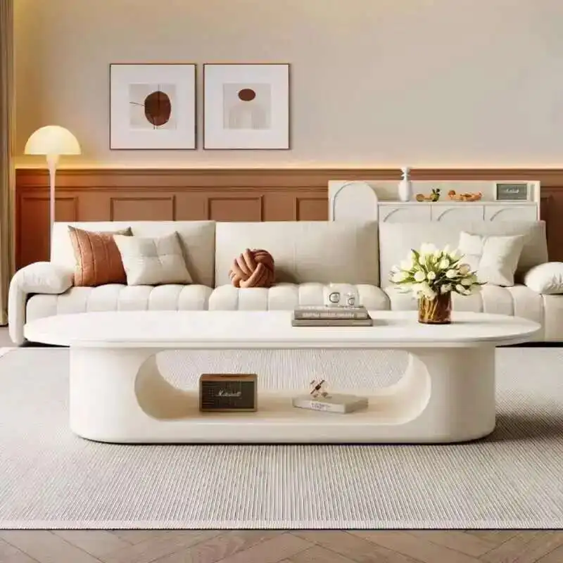 

Living Room Modern Slate Coffee Table Home Household Luxury Cabinet 2024 New Storage Mesa De Centro Sala Center Furniture