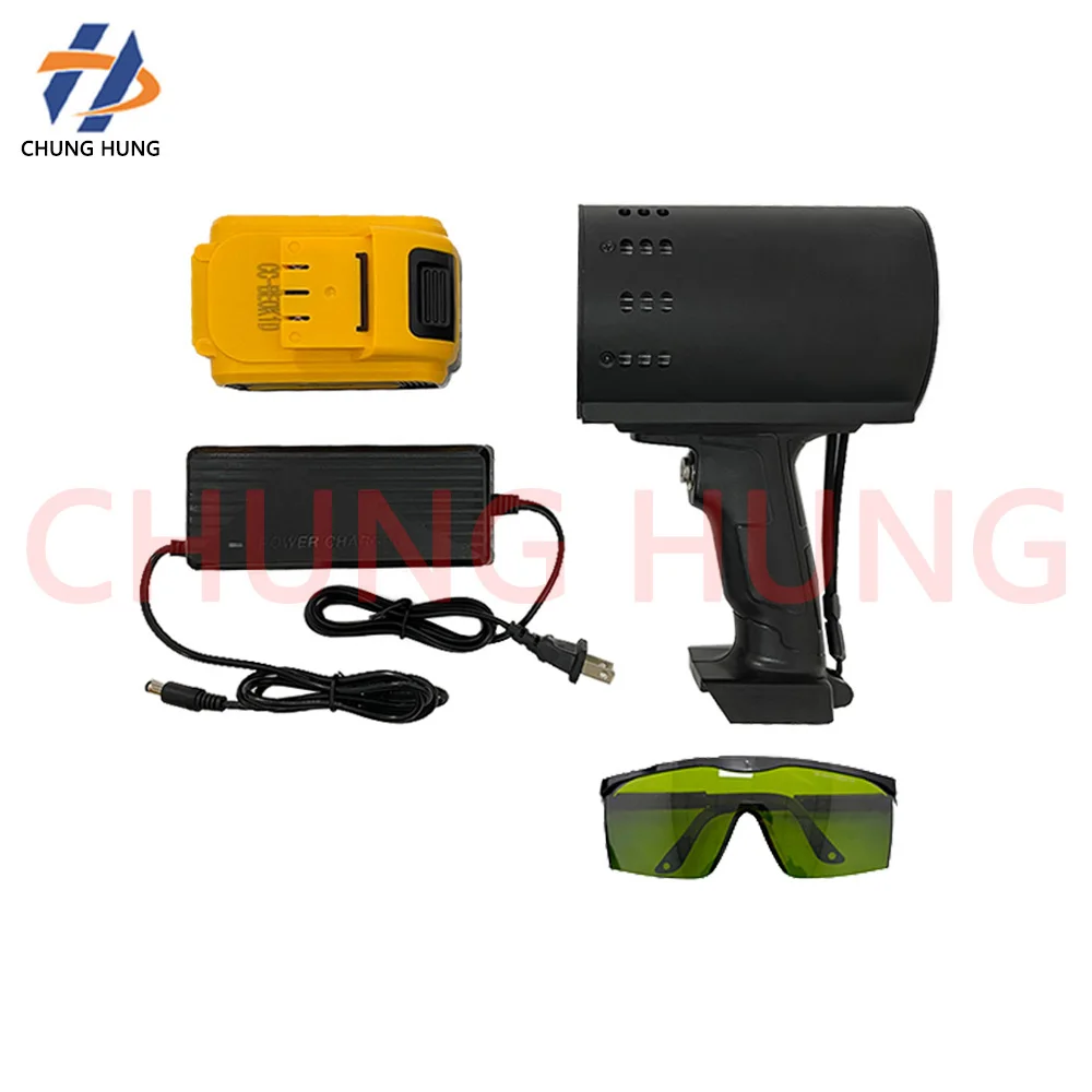 Lampe torche UV 110W 365nm pour travaux de carrosserie automobile, inspection des dommages de la voiture, lampe d'inspection de la surface de la peinture, outil d'inspection pour la réparation de la pâte