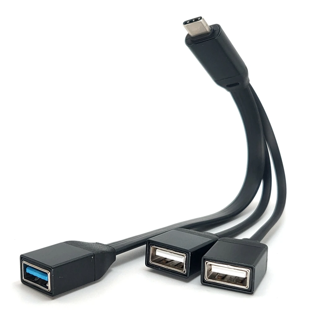 

OTG USB 3.1 Type C Hub to USB Hub 3.0/2.0 Super Speed USB Splitter 4-in-1 USB C Hub for Macbook Pro Laptop Phone Use