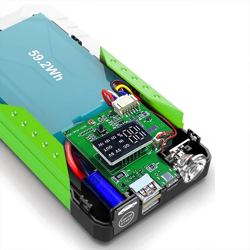 GKFLY Power Bank 3000A Starthilfe Tragbares Ladegerät Auto Booster 12V Auto Startgerät Notfall Auto Batterie Starter – Detail 11