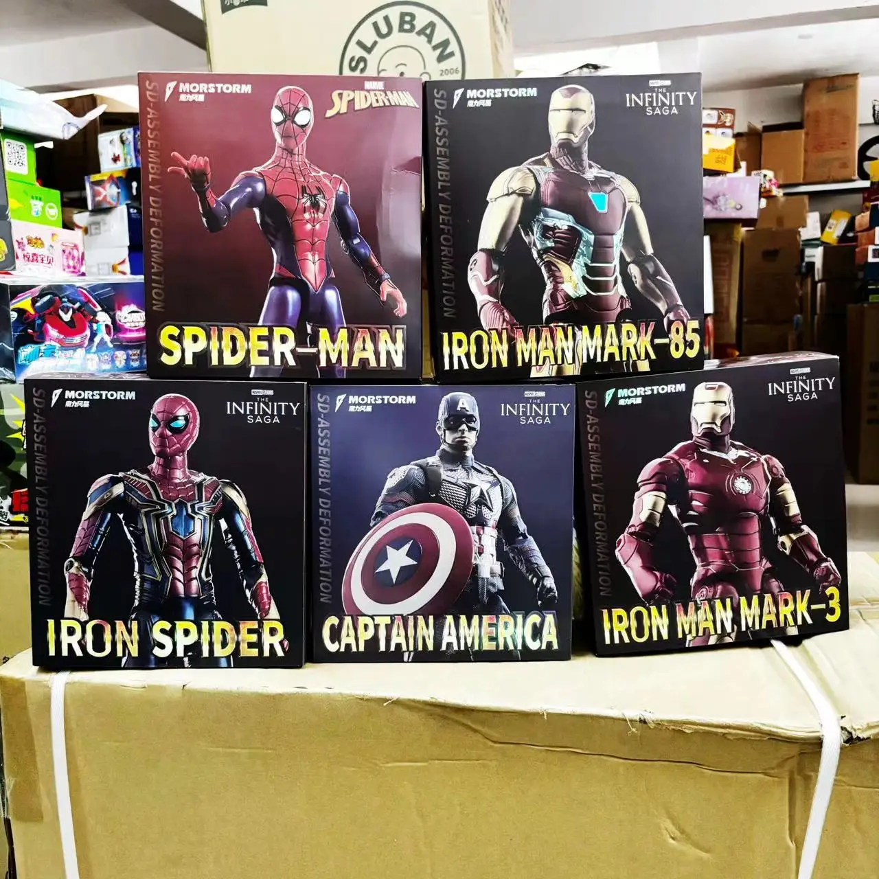 Figura de Los Vengadores móvil conjunta de 17cm, modelo de Iron Man, juguete transformable, muñeco de acción, estatuilla de juguete, juguete para niños, regalo ornamental