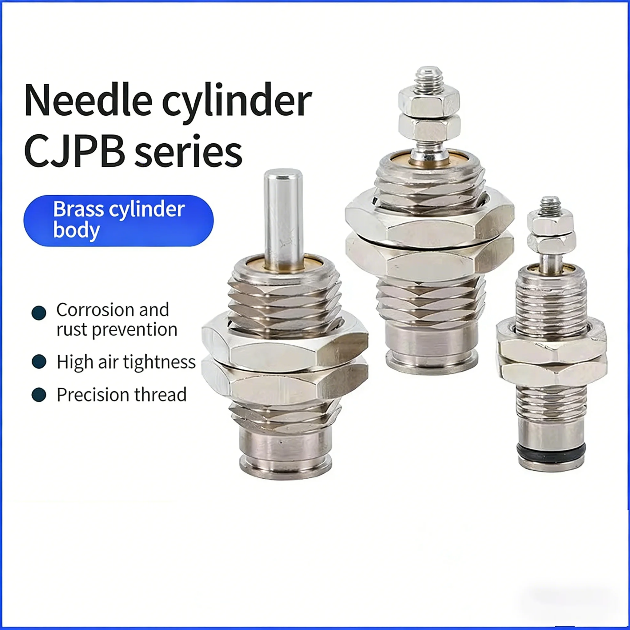 Miniature External Thread Needle Type Single-acting Cylinder CJPB Small Mini Pneumatic CJPB4/6/10/15-5/20-B