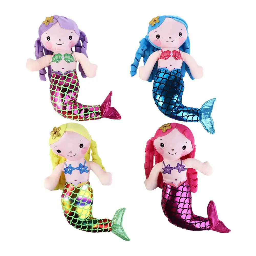

Cute Girls Stuffed Plush Toys 30cm Accompany Sleeping Doll Mini Mermaid Plush Toy Cartoon Animal Stuffed Toys Princess Ragdoll