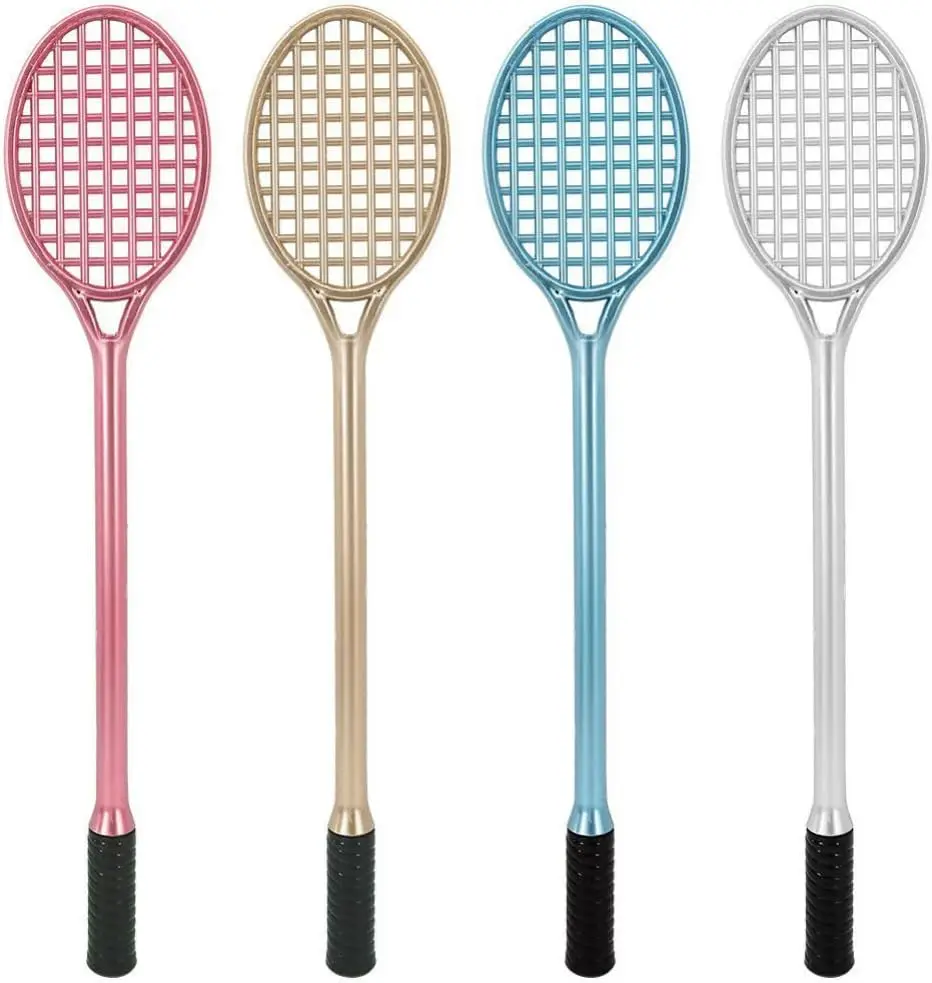 36Pcs Wholesale Cute tennis racket shaped writing or decoration gel gel pen suitable for home office, school students stationery