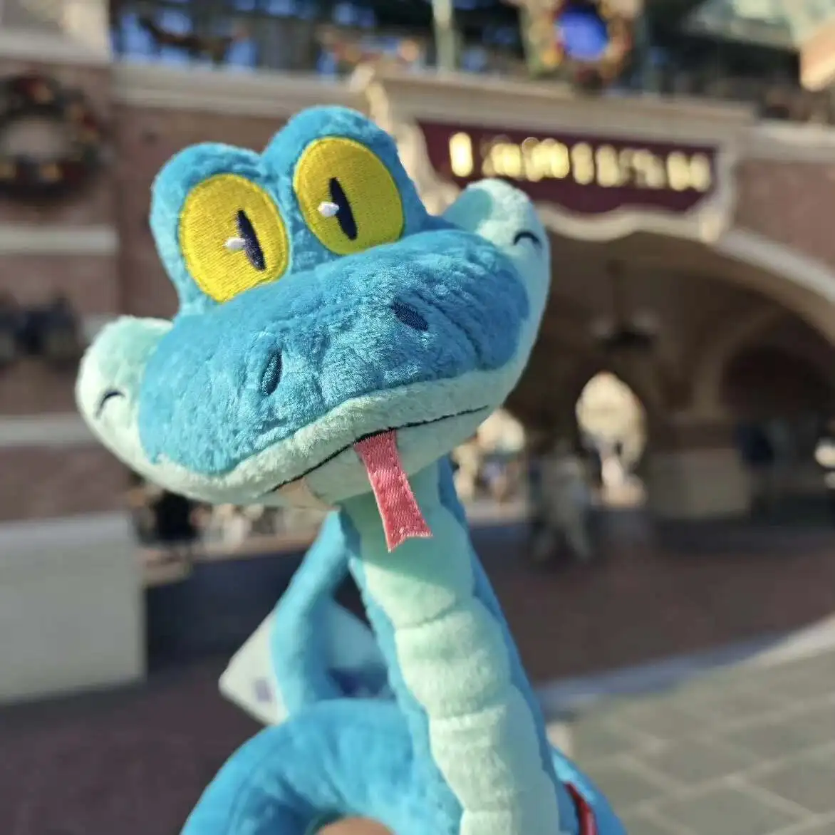 Zupełnie nowa pluszowa zabawka Zootopia Gary Snake, wzór niebieskiego węża, 50 cm, idealna do kolekcjonowania i na prezent