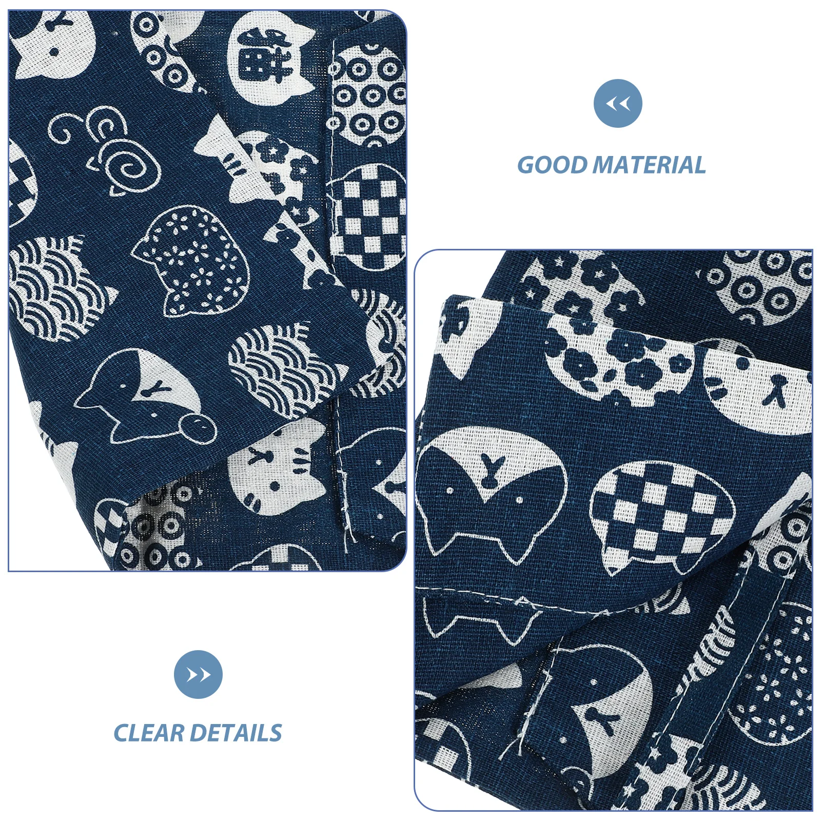 Blue Fabric Book Cover Protector Sleeve Diary Covers Hardcover Protective Cover Textbooks Cover Decorative delicate book cloth