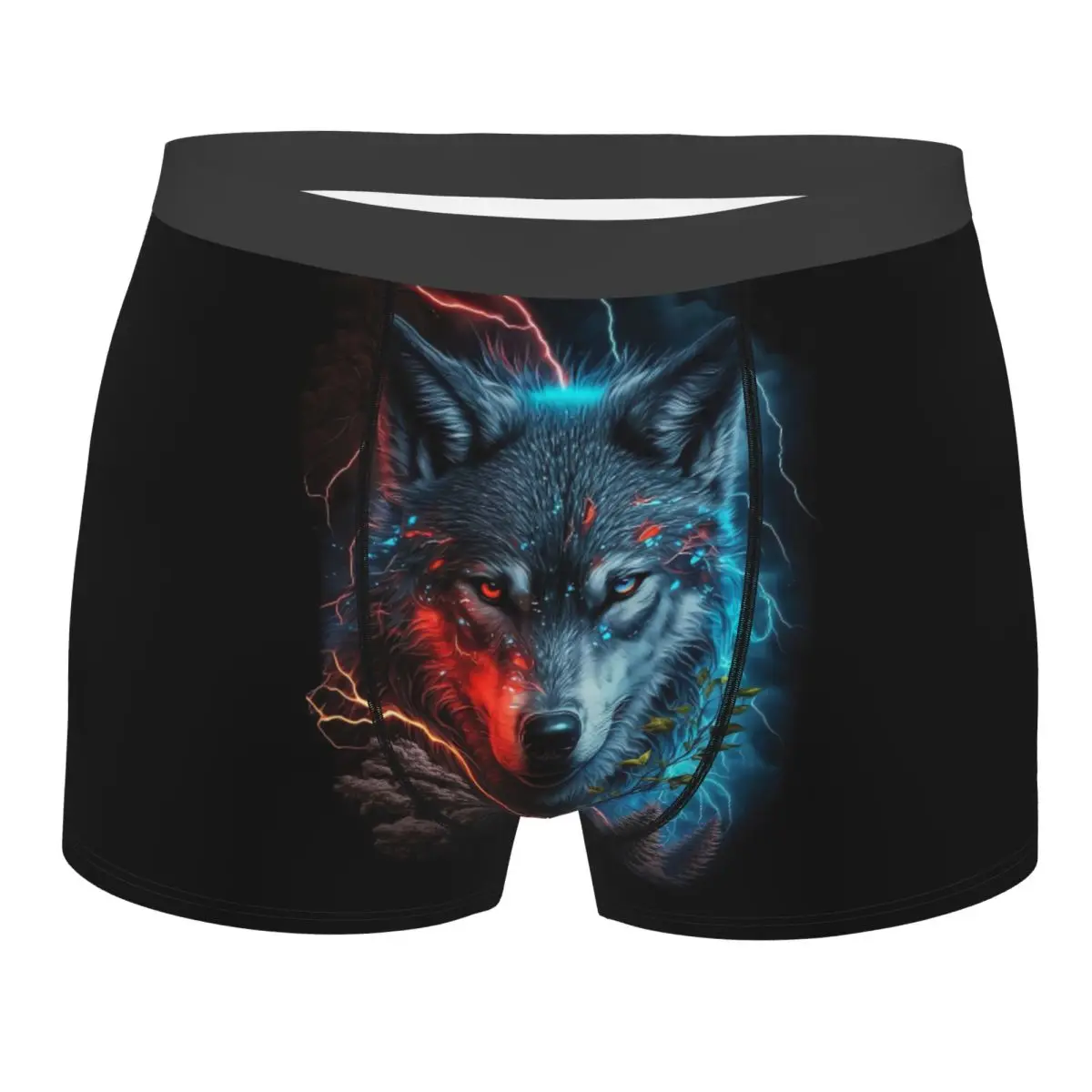 

Модные боксеры с изображением волка на заказ, шорты, мужские трусы, удобные трусы, нижнее белье