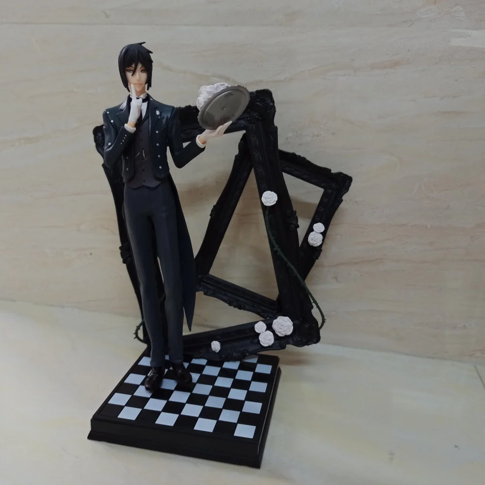 أنيمي الأسود بتلر سيباستيان ميكايليس البلاستيكية عمل الشكل تحصيل نموذج دمية لعبة 25 سنتيمتر