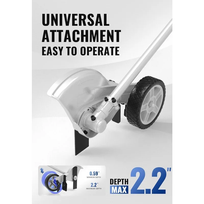 Wild Badger Power Edger Attachment WBEDGERATT, Black