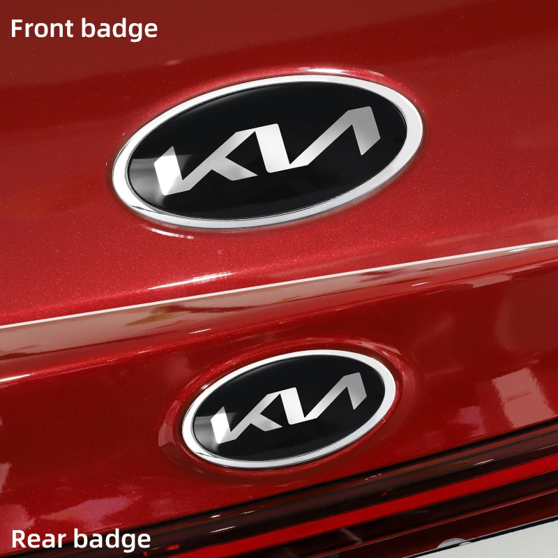 Car Front Hood Emblem Rear Trunk Badge Sticker Accessories For KIA Sportage Ceed Sorento Cerato Optima Picanto Rio Soul