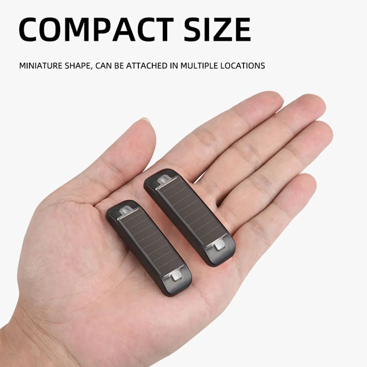 1/2pcs Wireless Strobe Lights Ambient Light Car Decor Atmosphere Light Solar Power Warning Light 8Colors Rechargeable Led Lights